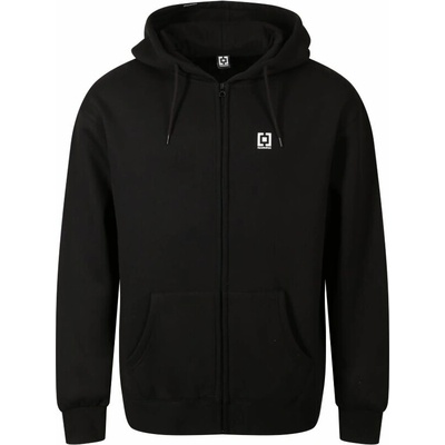 Vertical minilogo zipper black