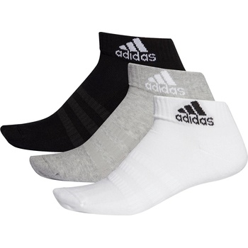 adidas Чорапи Adidas Cushioned Sportswear Ankle Socks 3 Pairs - Gry/Blk/Wht