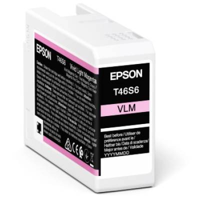 Epson Касета с мастило Epson UltraChrome Pro T46S6, 25 мл, ярко светлопурпурно (C13T46S600)