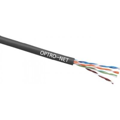 OptroNET 49219BK-F-305 Kabel CAT5E U UTP PE SOL AWG24 venkovní černý 305m