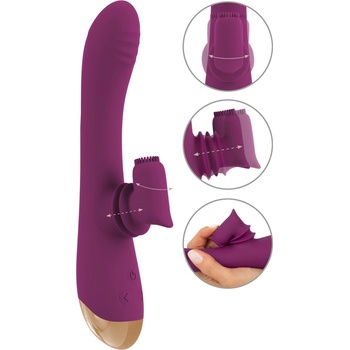 Javida 2 Function Vibrator Vibration & Moving Purple
