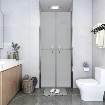vidaXL Врата за душ, матирано ESG стъкло, 91x190 см (148796)