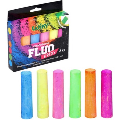 Wiky Chodníkové křídy FLUO 6ks – Hledejceny.cz