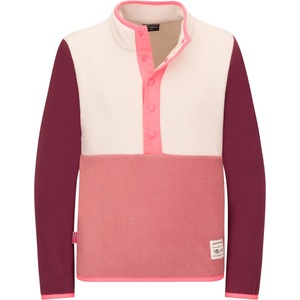 TROLLKIDS Детски поларен пуловер Trollkids Kid's Flekkefjord Half Zip Fleece jumper - Frozen Berry / Sandstone - размер 104 (EU) (704-6251-0213)