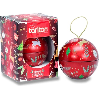 Tarlton černý čaj vanilka červená koule 30 G