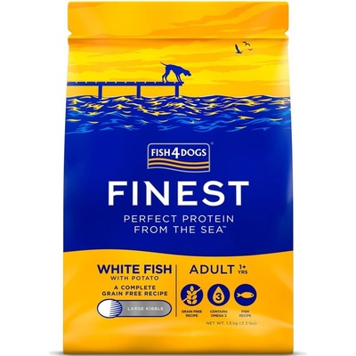 FISH4DOGS veľké pre dospelých psov Finest biela ryba so zemiakmi 1,5 kg 1+
