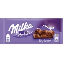 Čokolády Milka Triple Chocolate 90 g