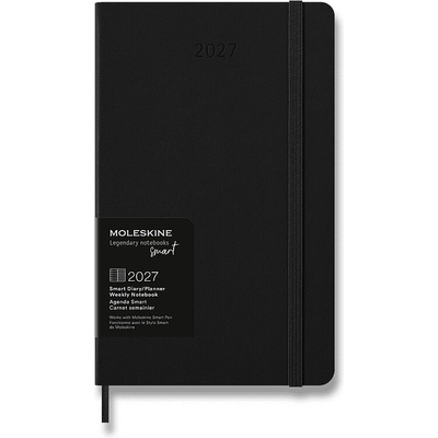 Moleskine Smart Writing A5 týdenní 2027 černý