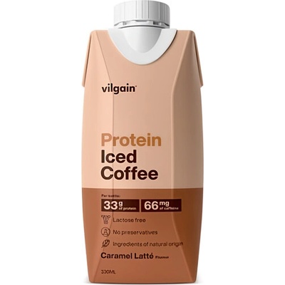 Vilgain Protein Iced Coffee karamelové latté 330 ml – Zbozi.Blesk.cz