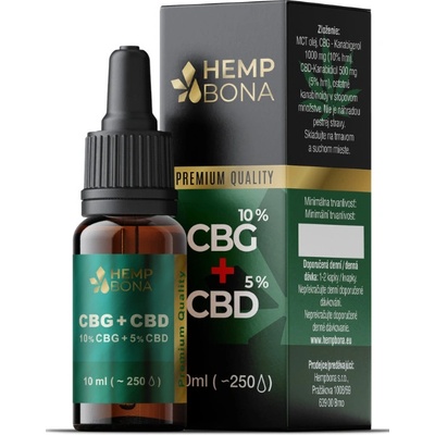 HempBona CBGCBD 15% olej Full spectrum 10 ml