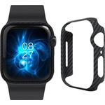 Pitaka Удароустойчив TPU кейс за Apple Watch 40мм - Pitaka Aramid Fiber Air Case (черен) (KW1001A)
