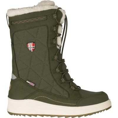 Trollkids Детски зимни ботуши Trollkids Girl's Arendal Winter Boots Pro Winter boots - Dusky Olive / Pink Dawn - размер 28 (EU) (702-4701-0211)