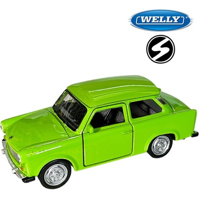 WELLY Autíčko na zpětné natažení Trabant 601 zelený