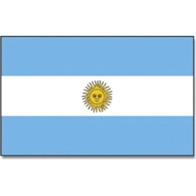 Vlajka Argentina 30 x 45 cm na tyčce