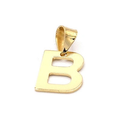 B&B Goldinvestic Zlatý přívěsek písmeno B N5259