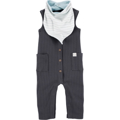 Carter's Set 2dielny overal bez rukávov podbradník Charcoal chlapec LBB