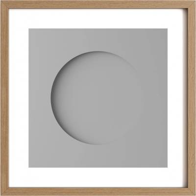 Idealform Poster no. 1 Minimalist circle Barva: Silver grey, S textem: Bez textu