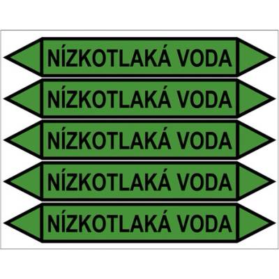 Značení potrubí, nízkotlaká voda PZG 008718