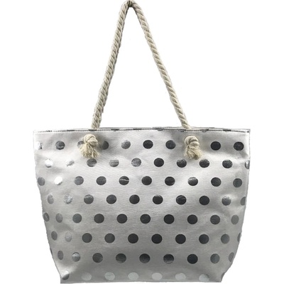 Plážová taška Fashion Only Dot zlatá