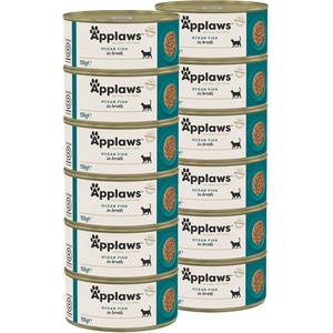 Applaws Консерва за котки с морски риби в бульон 12 x 156 г