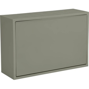 ReCollector Сиво-зелено стенно кошче за боклук от рециклирана  ластмаса Mini Box - ReCollector (100106-GreenS)