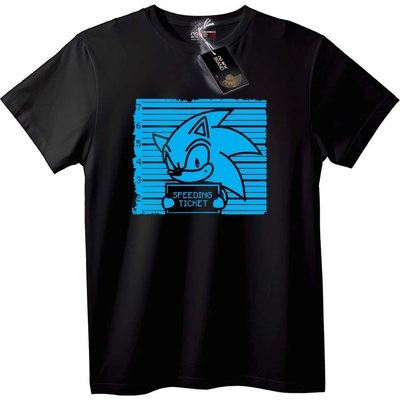 NOONEBRAND Тениска Sonic Глобен за Скорост - S, Black