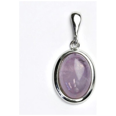 Čištín Zlatý přívěsek bílé i žluté zlato přírodní světlý ametyst P 1454 22