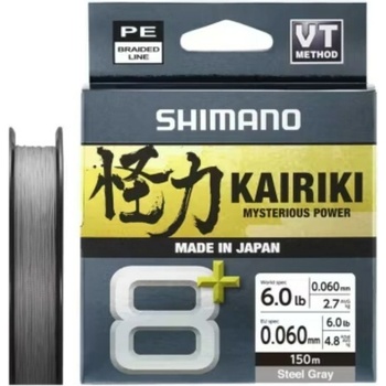 Shimano Kairiki 8+ Steel Gray 0,06mm 5,4kg 150m
