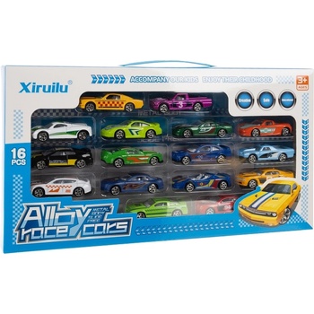 Kruzzel Игрален комплект Kruzzel - Колички, 16 броя (KRU20352)