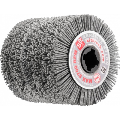 CMN-KARNASCH Kartáčovací válec Flex abrazivní nylon 70 mm s vysokou hustotou Průměr drátu: 1,6, Délka drátu: 20, Hrubost: 46gr