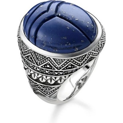 Thomas Sabo Prsten Modrý vruboun TR2205 534 1 54 Sterling silver black