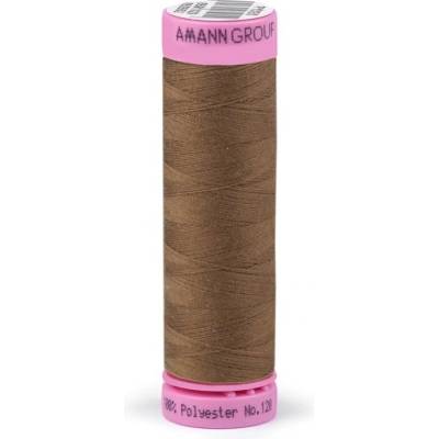 Polyesterové nitě návin 100 m Aspo Amann 1425 Brown Tobacco