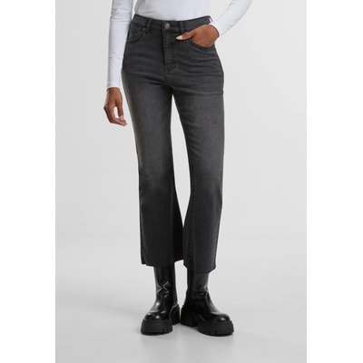 Urban Classics Дамски Дънки Ladies Cropped Flared Denim Pants black washed 29UB-TB7103-00709 - Камуфлаж, размер 26