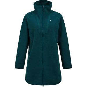 Peak Performance Дамско поларено яке Peak Performance Women's Naturerush Pile Long Full Zip Fleece jacket - Ponderosa Pine - размер XS (105-7132-0211)