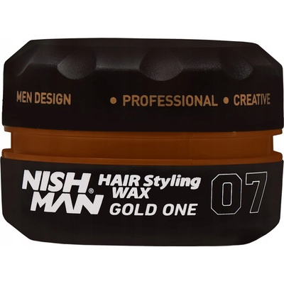 Nishman Hair Styling Wax Gold One 07 vosk na vlasy s leskom 150 ml