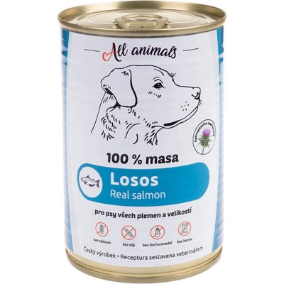 All Animals Dog losos mletý 1200 g