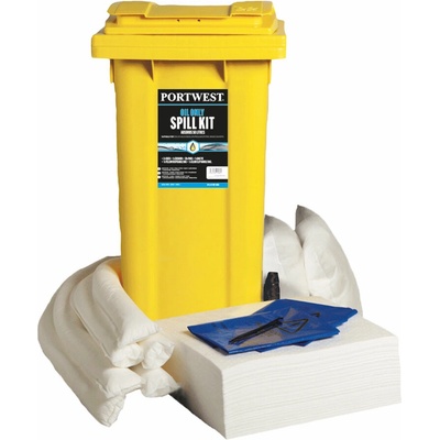 PORTWEST SM63 / Súprava 120 litrov pre olej - biela