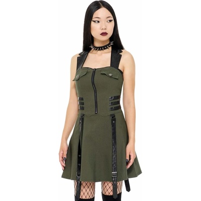 KILLSTAR Дамска рокля KILLSTAR - Psy-Ops - КАКИ - KSRA002422