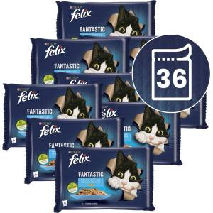 FELIX Капсули FELIX Fantastic с сьомга и треска в желе 36 x 85 г