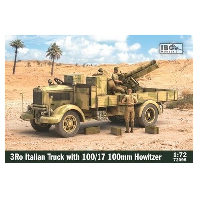 IBG 3Ro Italian Truck with 100/17 100mm Howitzer Models 72098 1:72