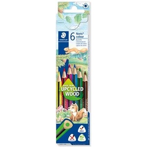 STAEDTLER Комплект цветни моливи, триъгълни, STAEDTLER "Noris Colour 187", 6 различни цвята 187 C6 (187 C6)