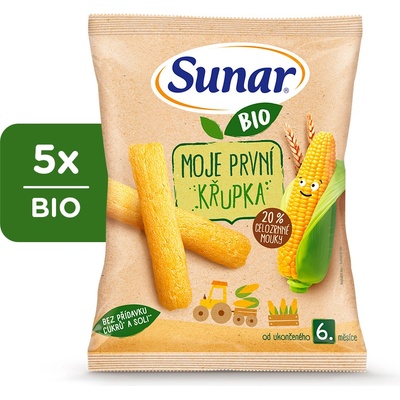Sunar BIO Moje první křupka 5 x 25 g