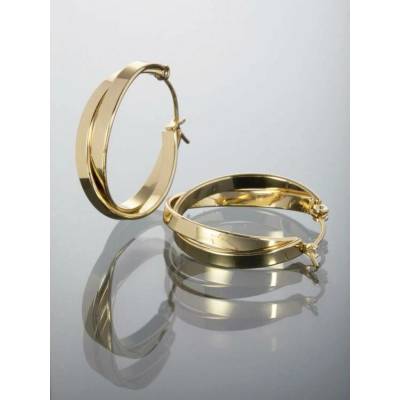 Prosperk Náušnice double circle zlaté S5274