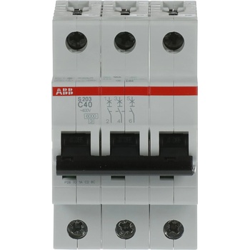 ABB АВТ. ПРЕДПАЗИТЕЛ 3p mcb s203-c40 (m518255)