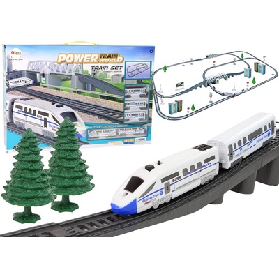 Lean Toys Vlakové koľaje Pendolino so zvukom a svetlom