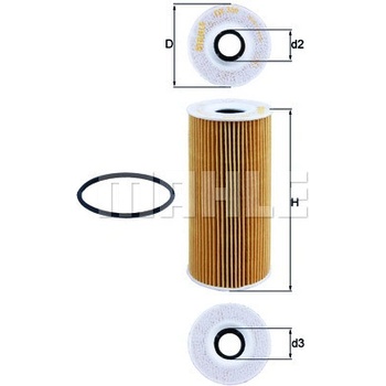 Olejový filter MAHLE ORIGINAL OX 366D (OX366D)