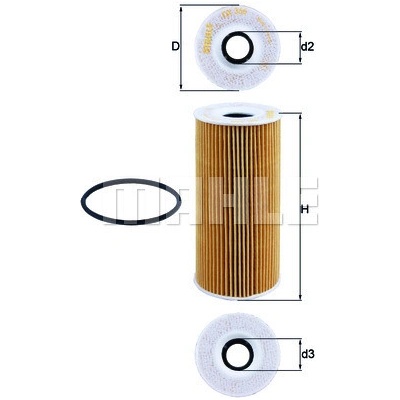 Olejový filter MAHLE ORIGINAL OX 366D (OX366D)