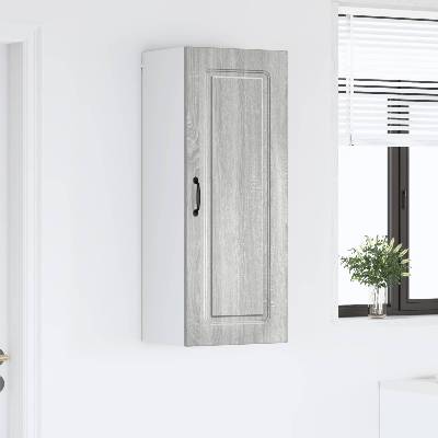 vidaXL Панел за миялна машина Kalmar Сив Сонома 40 x 31 x 100 см (884770)