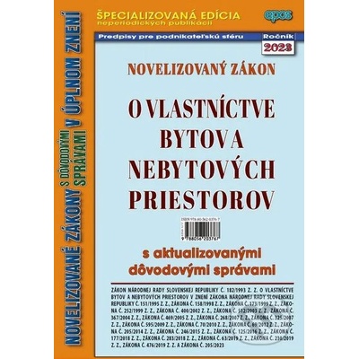 Novelizovaný Zákon o vlastníctve bytov a nebytových priestorov - Epos