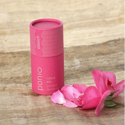 Ponio Růžová alej přírodní deodorant roll-on 45 g